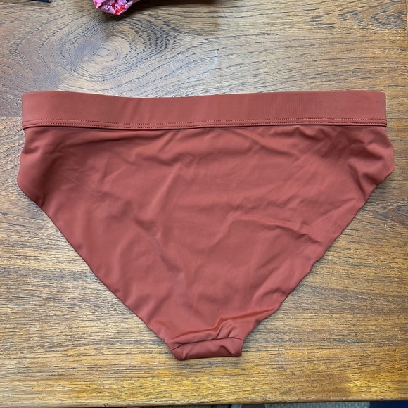 NWOT Simons Vision Sustainable Rust Colored Bikini Bottoms - Picture 2 of 6